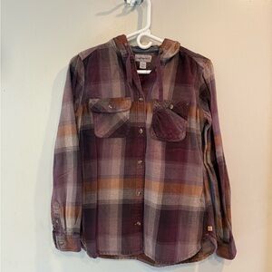 Carhartt button up flannel - small